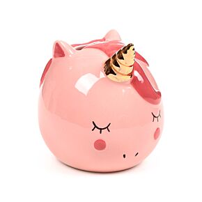 Ceramic Money boxes - Adoramols Sussu the Panda Enchanted Rainbow Unicorn Pink piggy banks