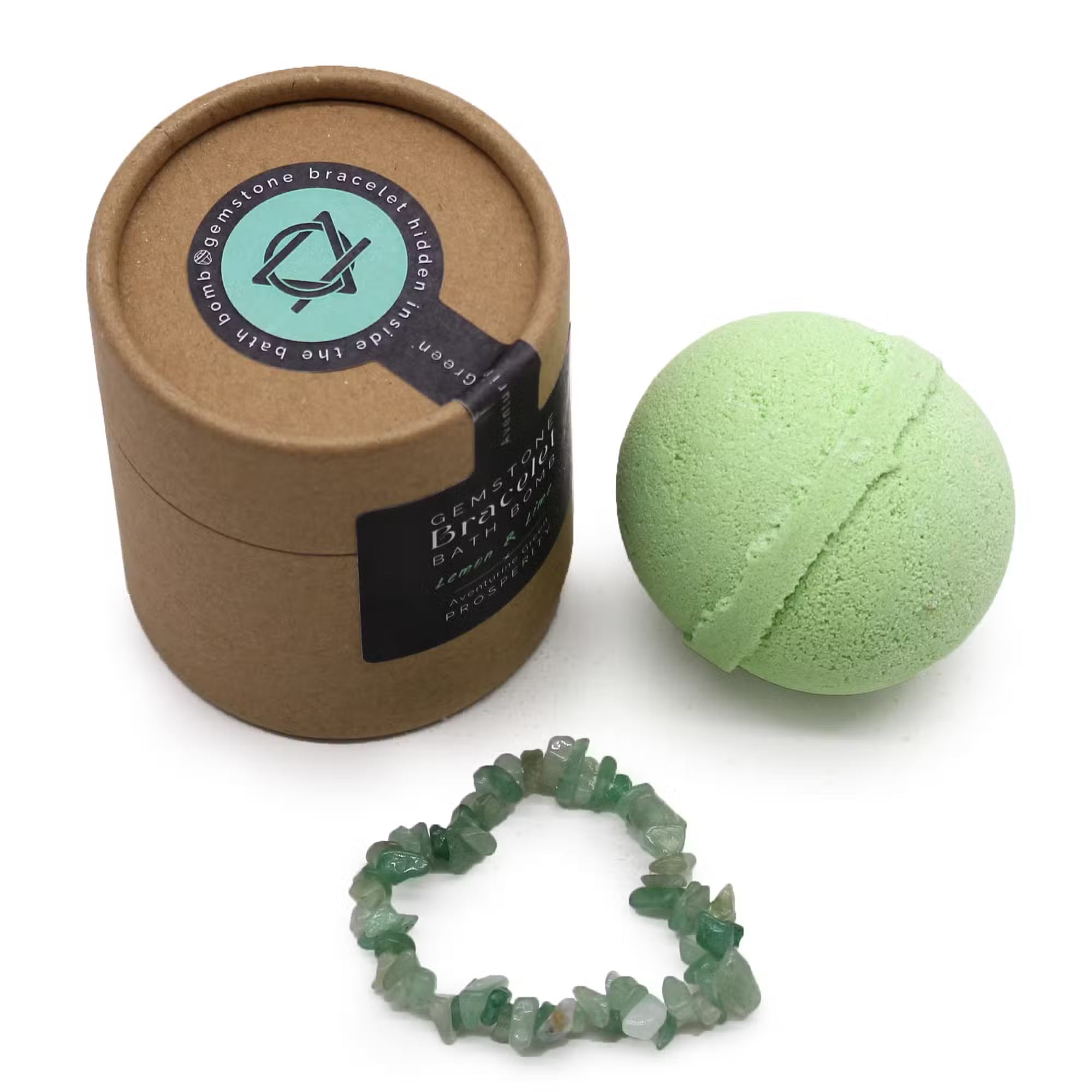 Green Aventurine Gem Bracelet Bath Bomb Bath bomb
