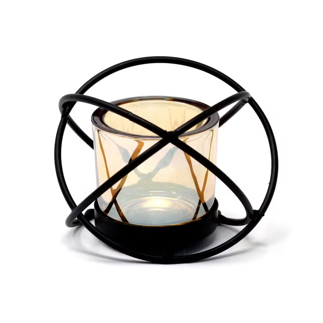 Centrepiece Iron Votive Candle Holder - 1 Cup Single Ball Candle Holder