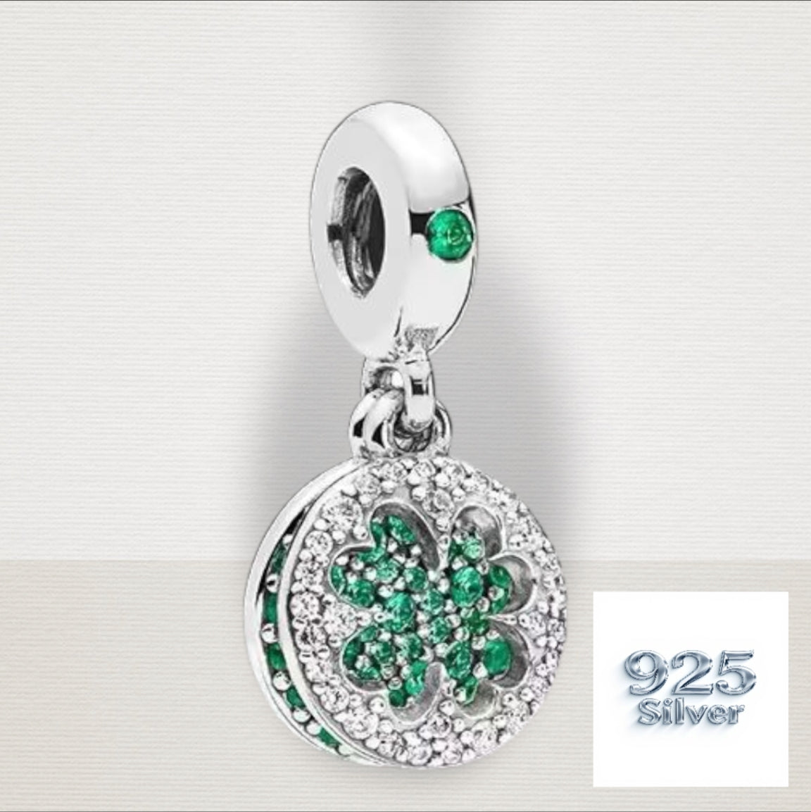 Four leaf clover charm 925 Charm