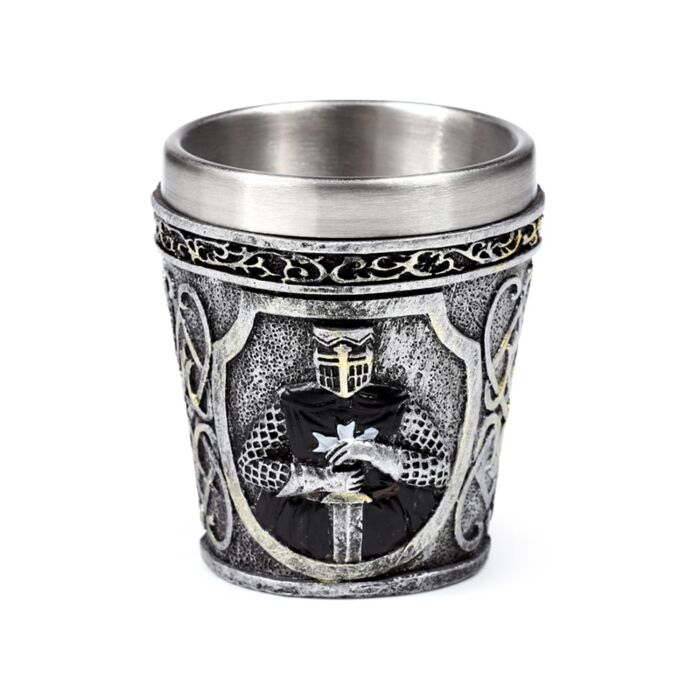 Decorative shot glass - Medival White Knight Black Knight Shot Glasses
