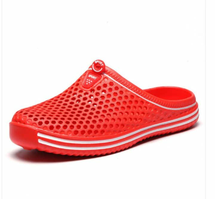 Black unisex Fashion Slippers Red Slippers