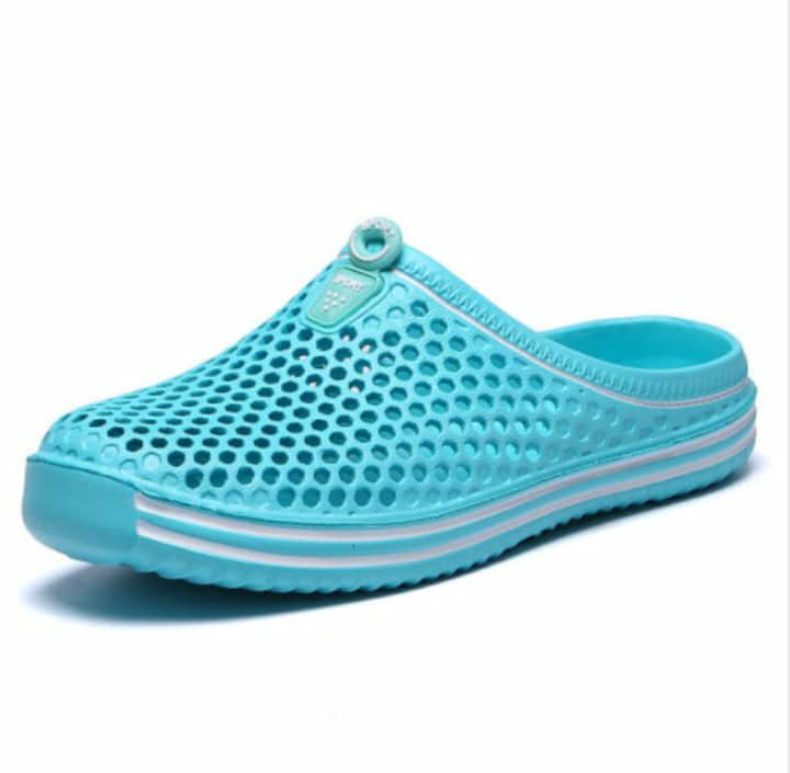 Black unisex Fashion Slippers Sky blue Slippers