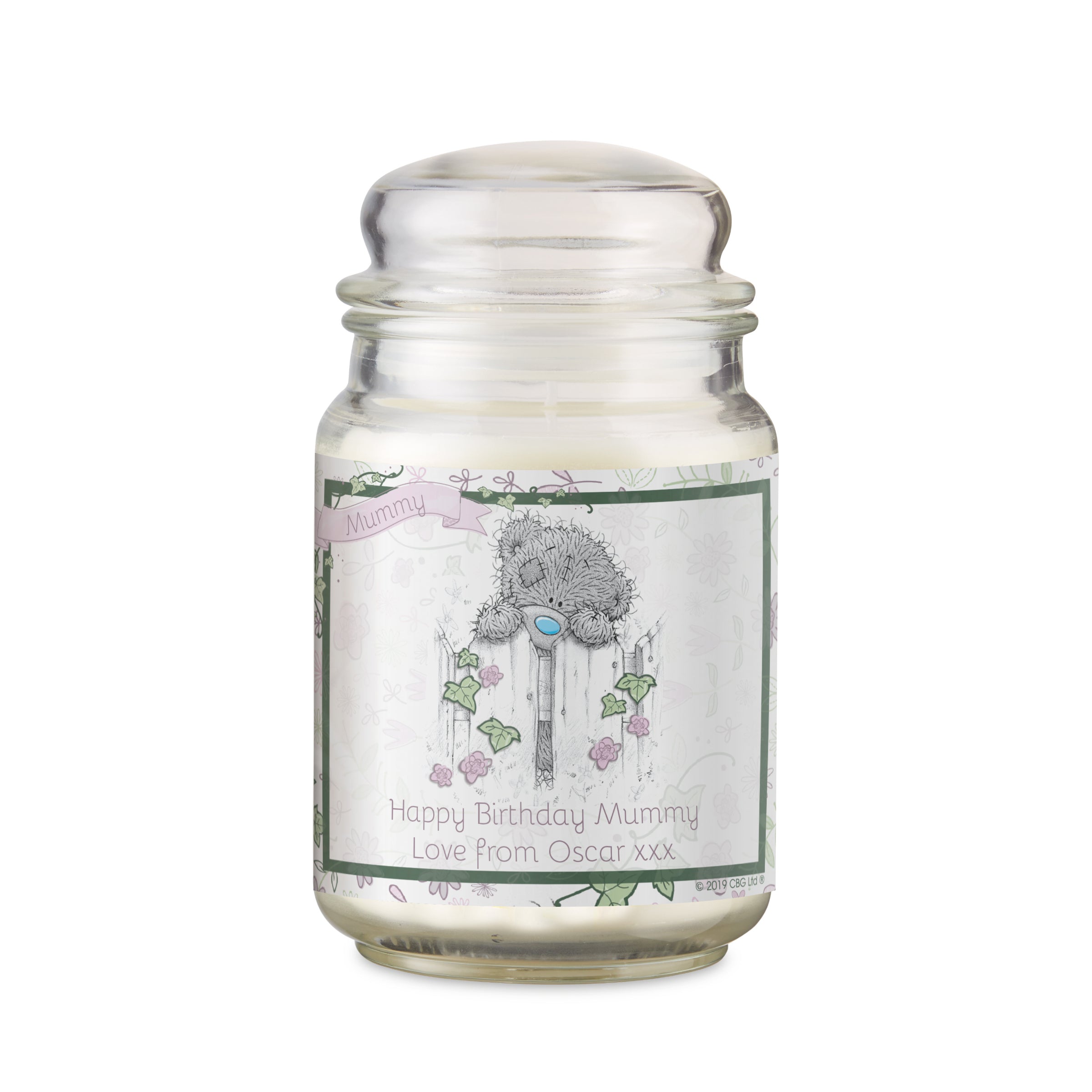 Personalised Me to You Secret Garden Large Candle Jar Candle