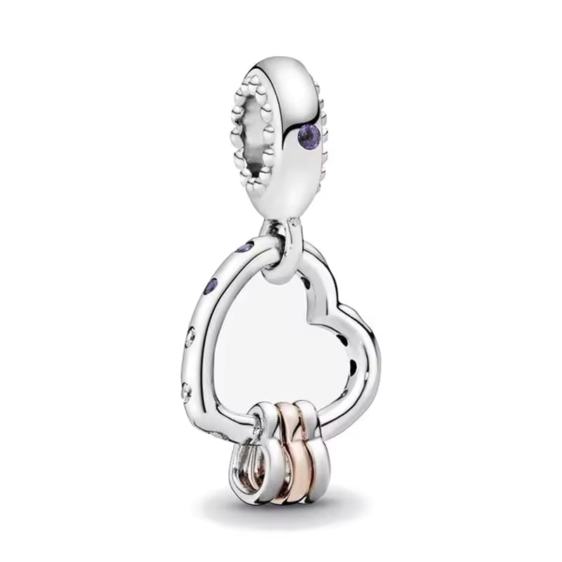 Heart Dangle Charm Charm