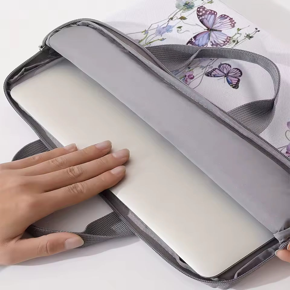Protective Laptop Bag with Beautiful Butterfly Design
