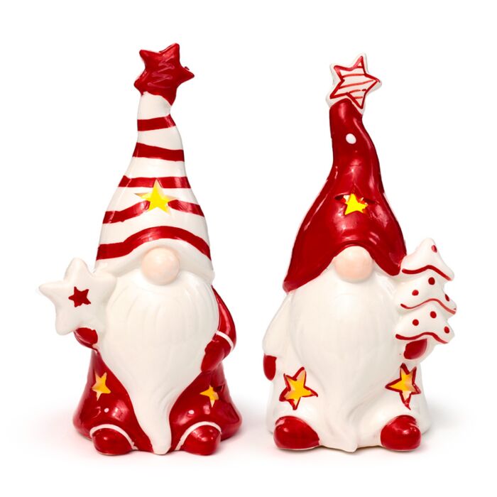 Ceramic LED Ornament - Christmas Gonk Christmas
