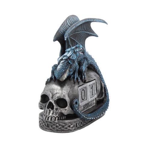 Blue Dragon and Skulls Year Keeper Gothic Calendar Calender