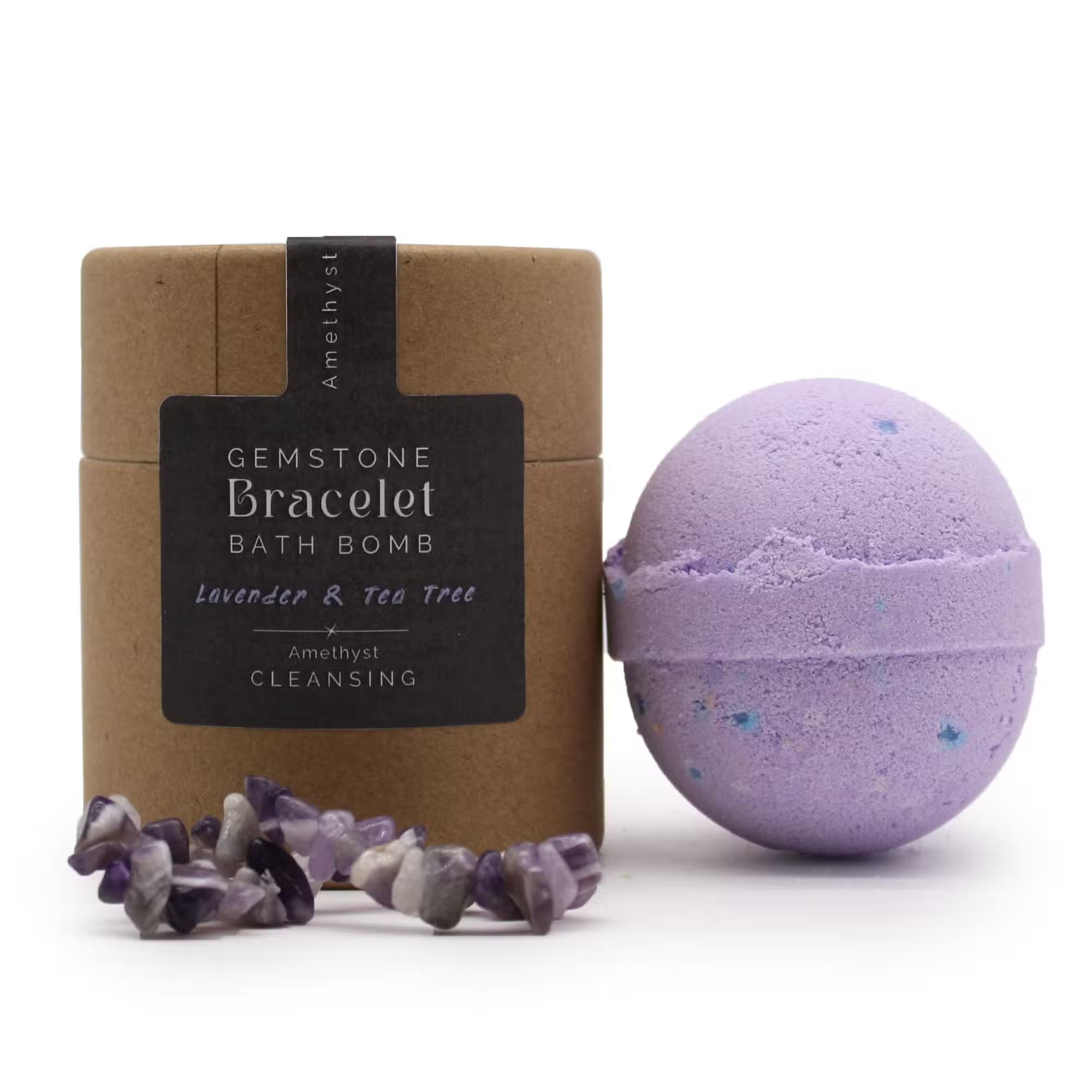 Amethyst Gem Bracelet Bath Bomb - Lavender & Tea Tree Bath bomb