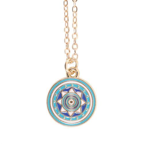All Seeing Eye Necklace on Greeting Card Necklace