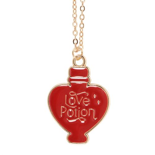 Love Potion Enamel Necklace Card Necklace