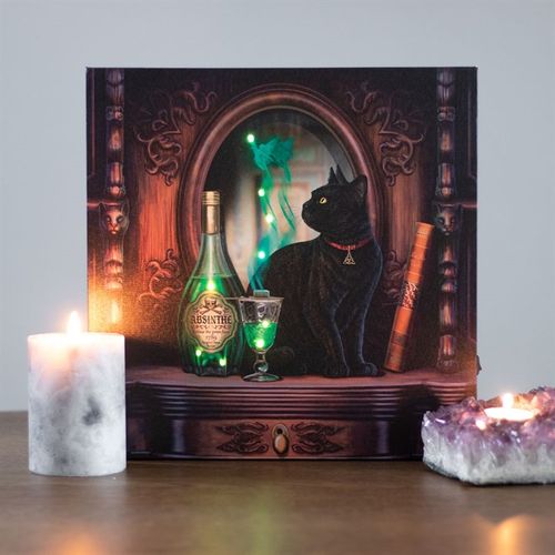 Absinthe Light Up Canvas Plaque by Lisa Parker Canvas