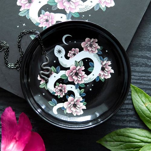 Floral Snake Trinket Dish Trinket Dish