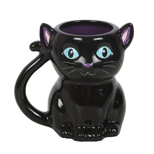 Cute and Creepy Black Cat Mug Mug