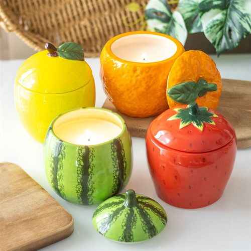 Lemon Shaped Candle Jar Candle