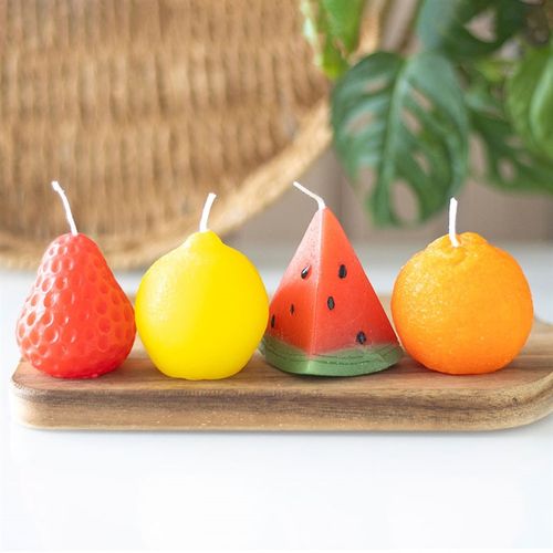 Set of 4 Fruit Shaped Candles Candle