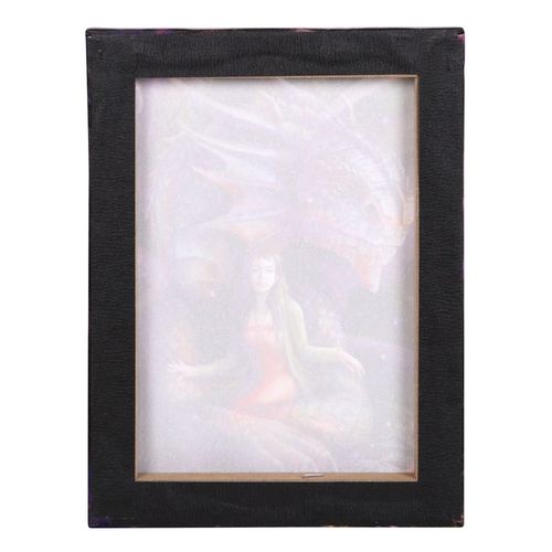19x25cm Spirit Dragon Canvas Plaque by Anne Stokes Canvas