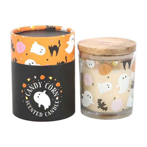 Sweet and Spooky Candy Corn Candle Candle