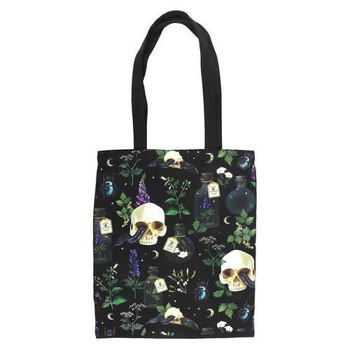 Venom & Vines Print Polycotton Tote Bag Bag