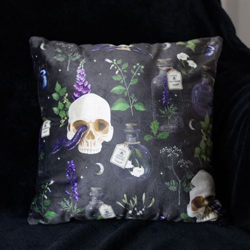 35cm Square Venom & Vines Print Cushion Cushions