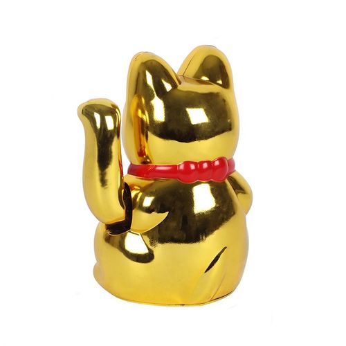 6 Inch Gold Money Cat Ornament