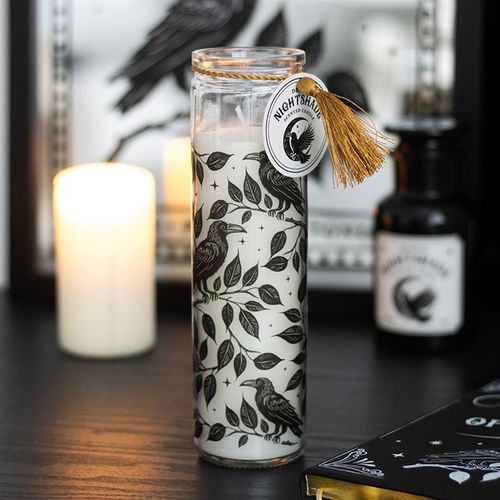 Mystic Raven Deadly Nightshade Tube Candle Candle