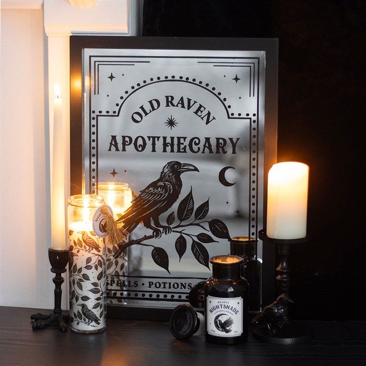 Mystic Raven Deadly Nightshade Tube Candle Candle