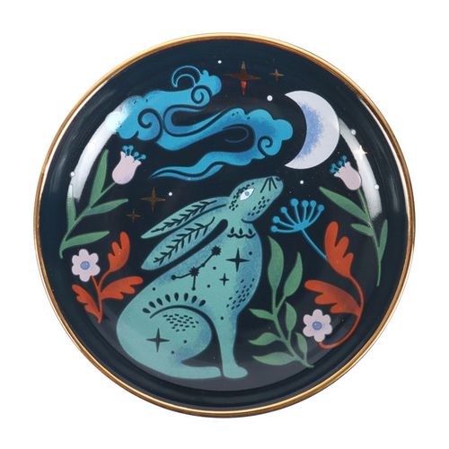 Midnight Hare Trinket Dish Trinket Dish