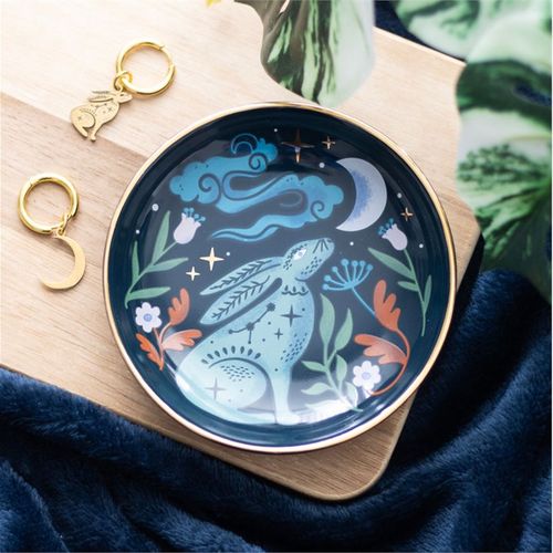 Midnight Hare Trinket Dish Trinket Dish