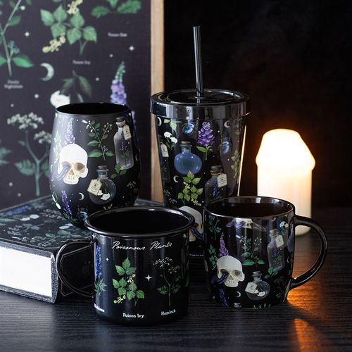 Venom & Vines Print Tumbler with Straw Tumbler