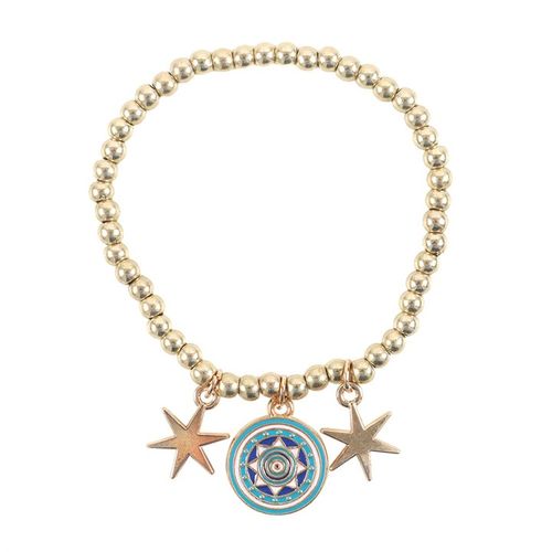 All Seeing Eye Beaded Charm Bracelet Bracelet