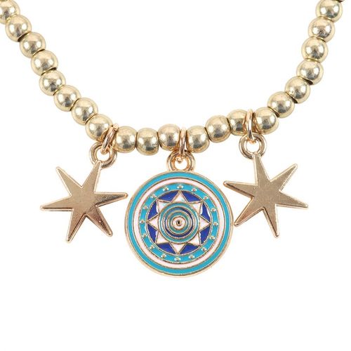 All Seeing Eye Beaded Charm Bracelet Bracelet