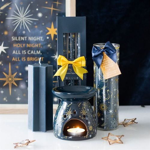 Blue Starry Night Oil Burner and Wax Warmer Oil Burner