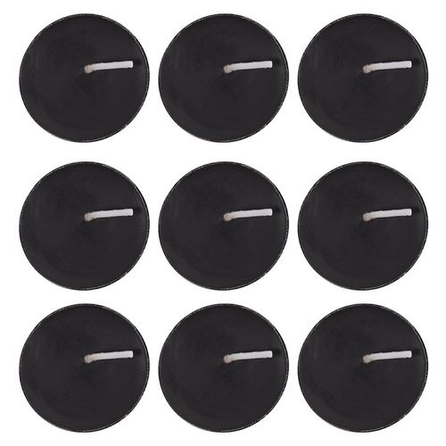 Pack of 9 Opium Scented Black Tealights Tealights