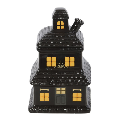 Black Haunted House Oil Burner and Wax Warmer Oil Burner