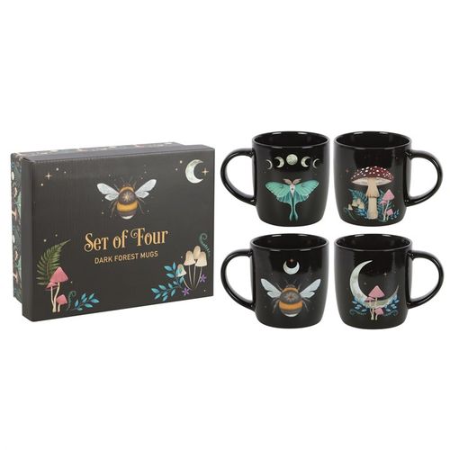 Set of 4 Dark Forest Mugs Mugs