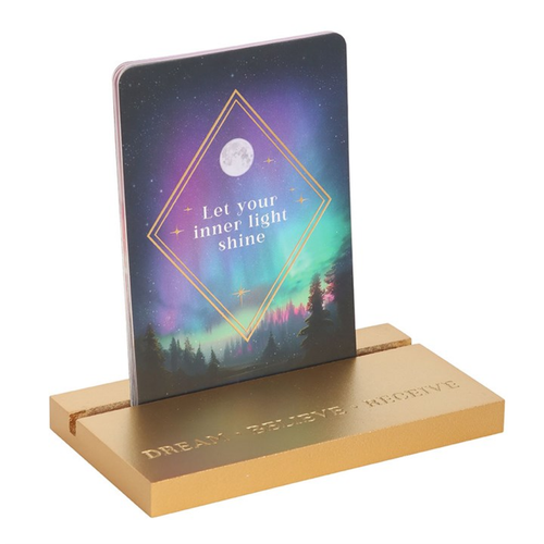 Ethereal Affirmation Cards with Wooden Stand Tarot Cards