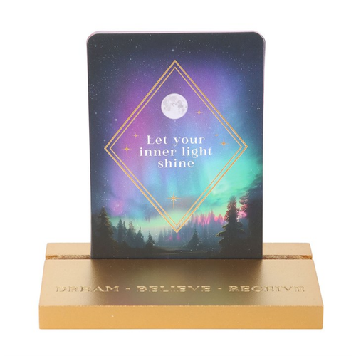 Ethereal Affirmation Cards with Wooden Stand Tarot Cards