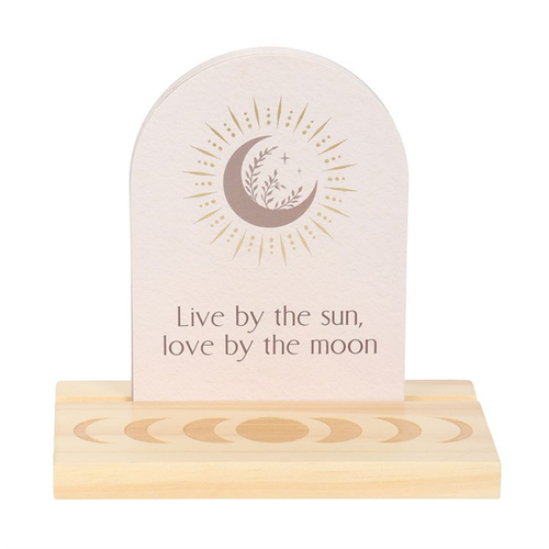 Luna Moth Affirmation Cards with Wooden Stand Tarot Cards