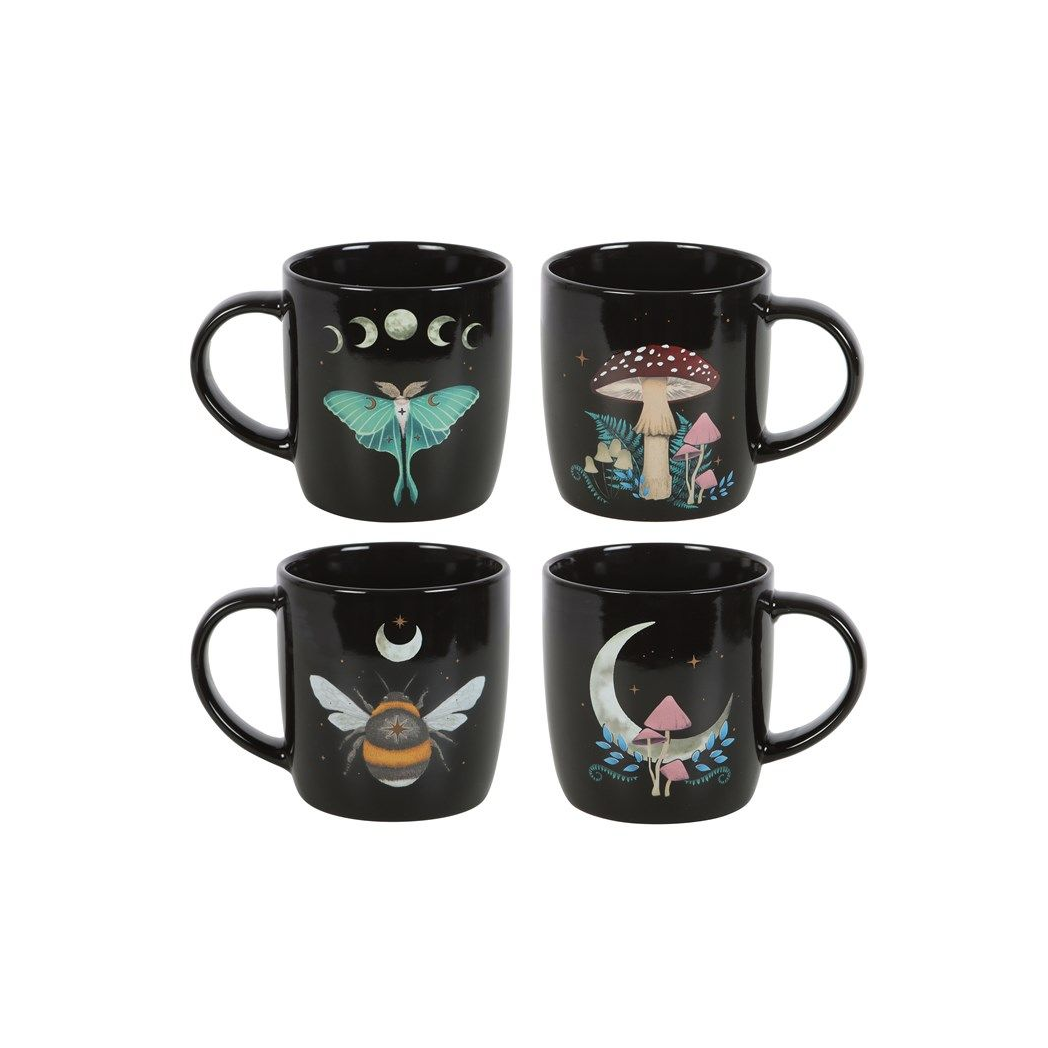 Set of 4 Dark Forest Mugs Mugs
