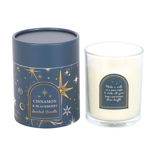 Starry Night Cinnamon & Blackberry Candle Candle