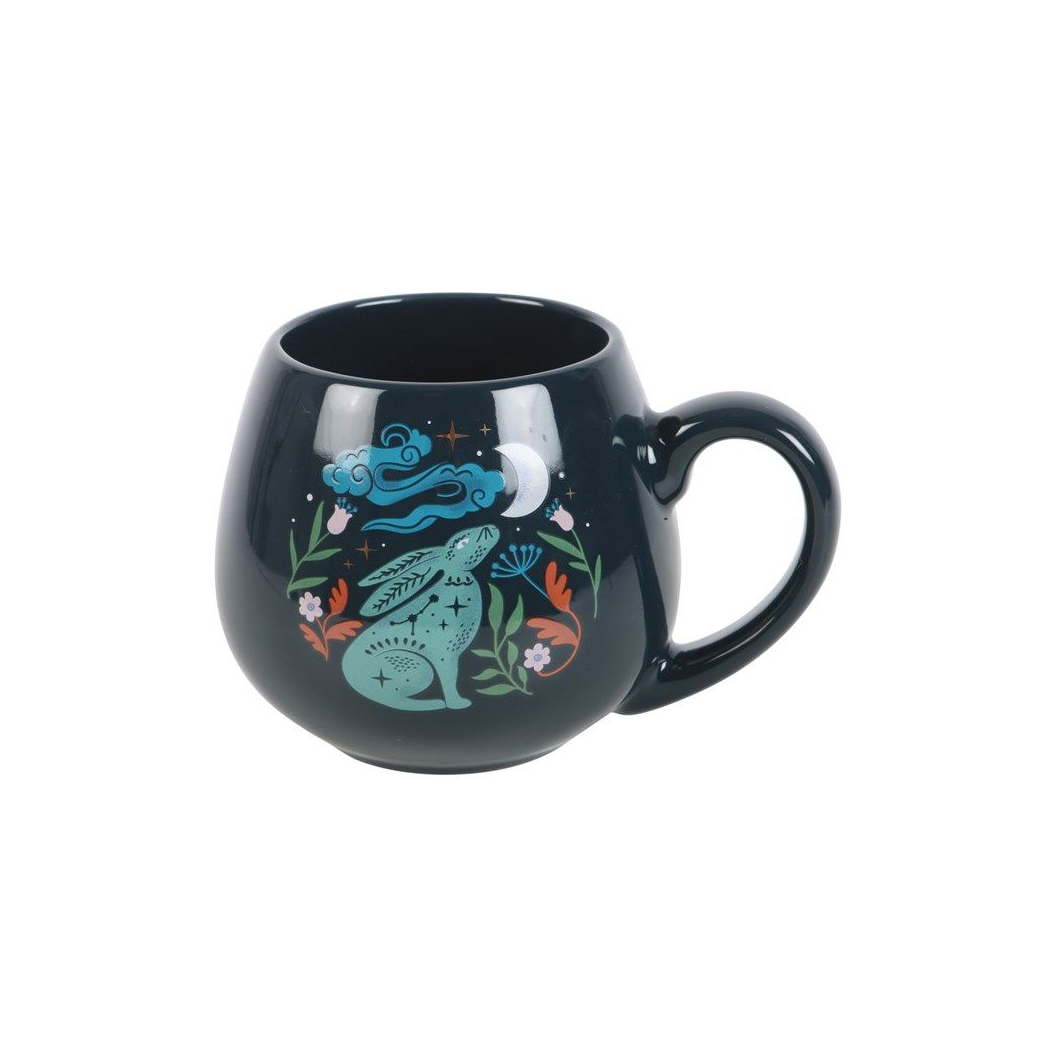 Midnight Hare Rounded Mug Mug
