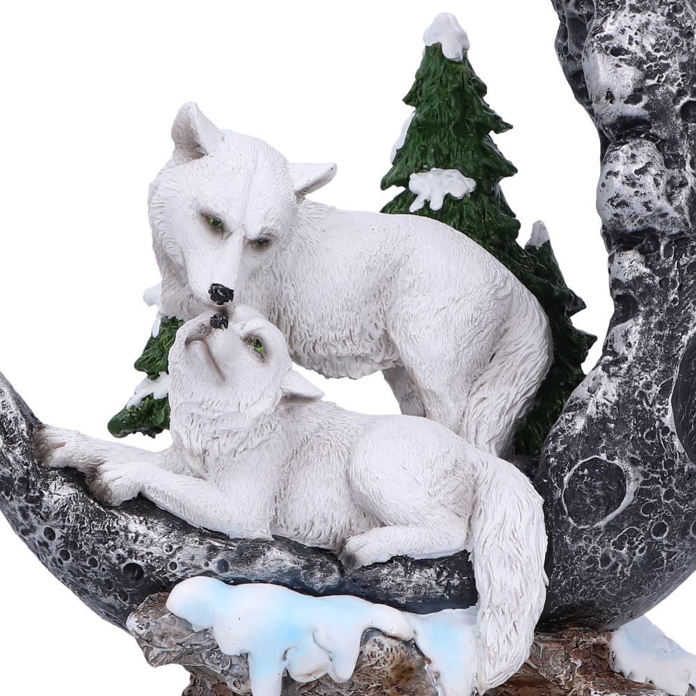 Lunar Companions Wolves Moon Figurine 19.3cm Figurine