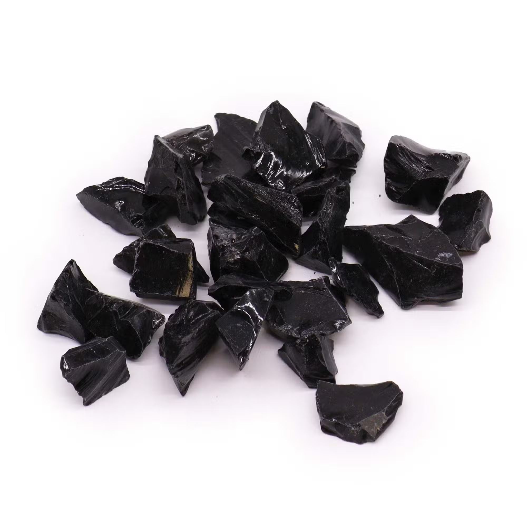 Raw Crystals (500gm) - Black Agate Crystals