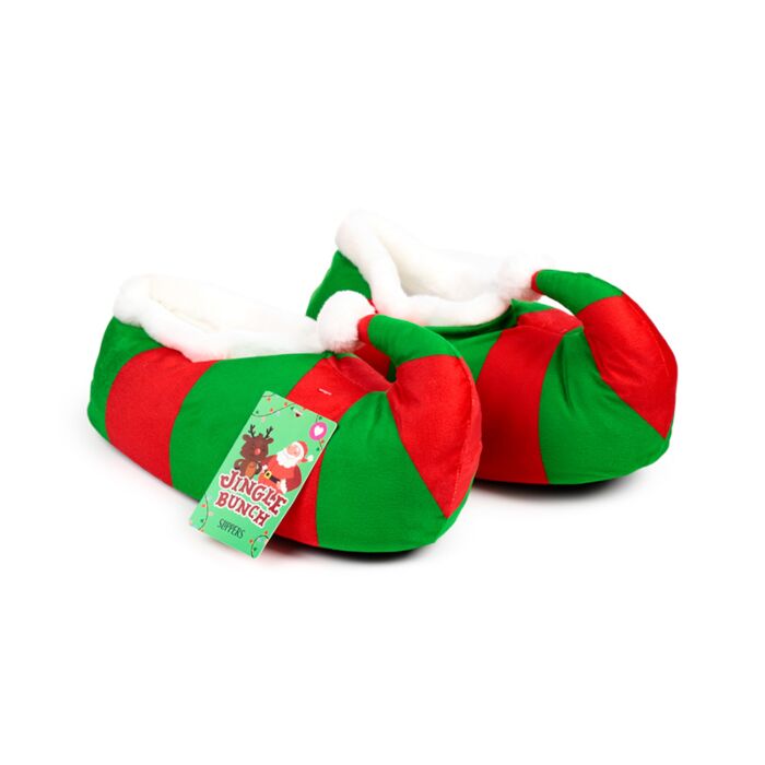 Plush Slippers - Jingle Bunch Christmas Reindeer