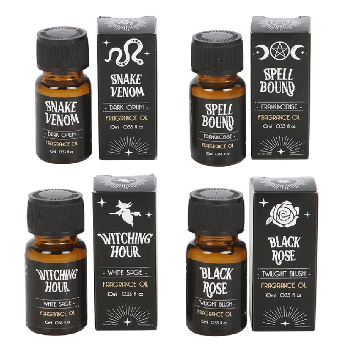 Set of 12 Midnight Rituals Fragrance Oils in Display