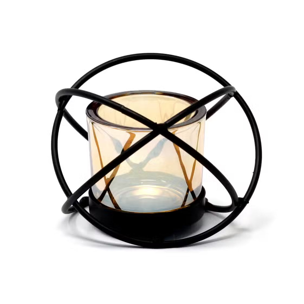 Centrepiece Iron Votive Candle Holder - 1 Cup Single Ball Candle Holder