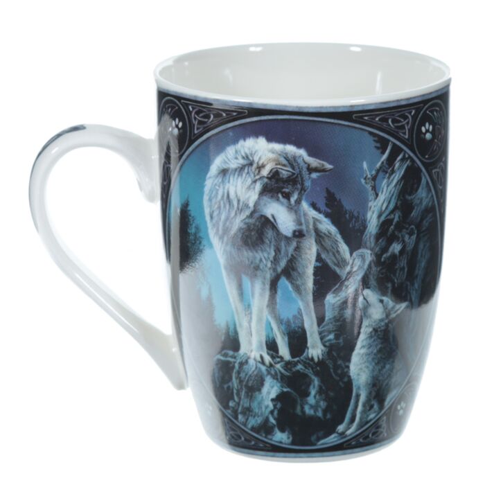 Porcelain Mug - Lisa Parker Guidance Wolf Design Mugs