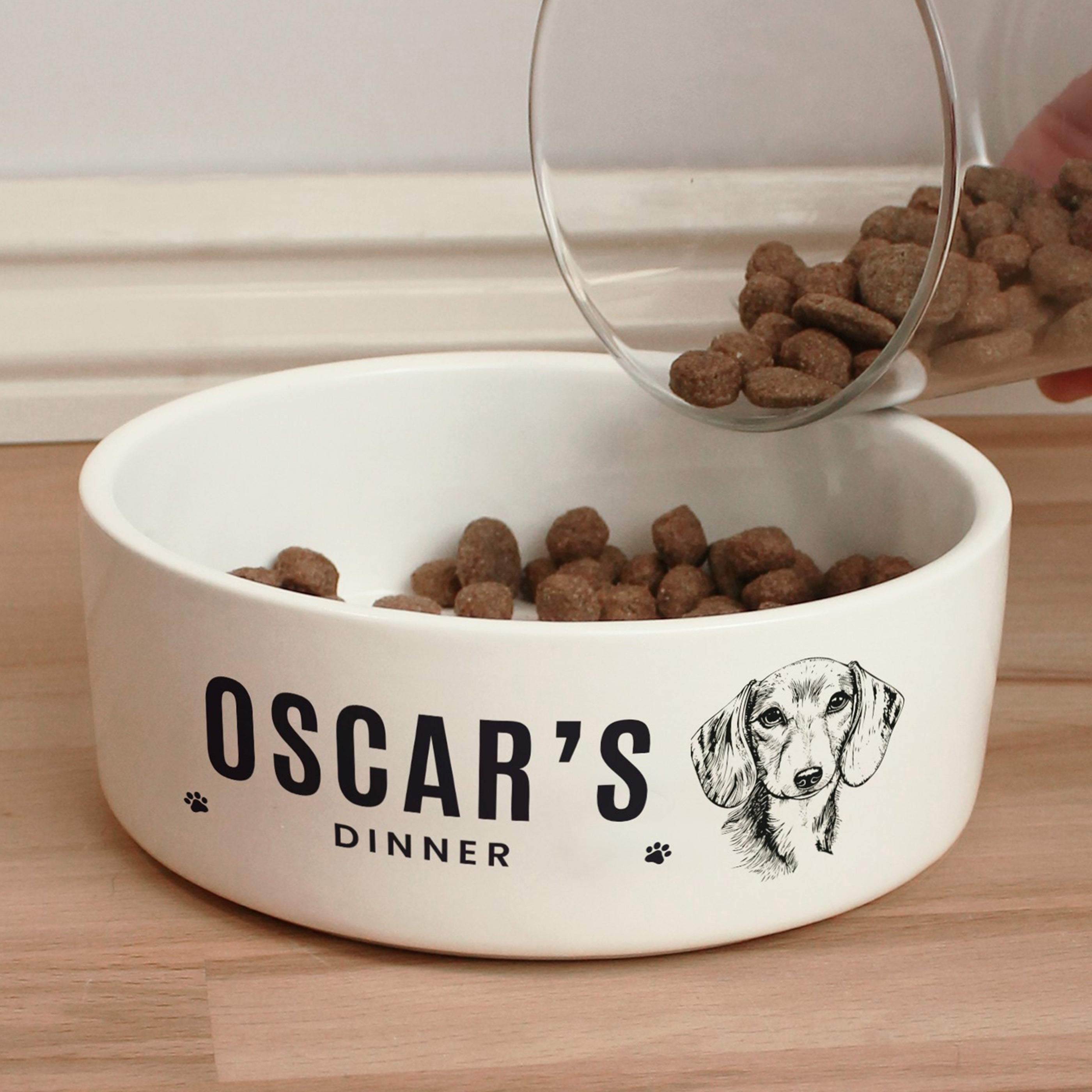 Personalised Dog Breed Feeding Bowl Dog bowl