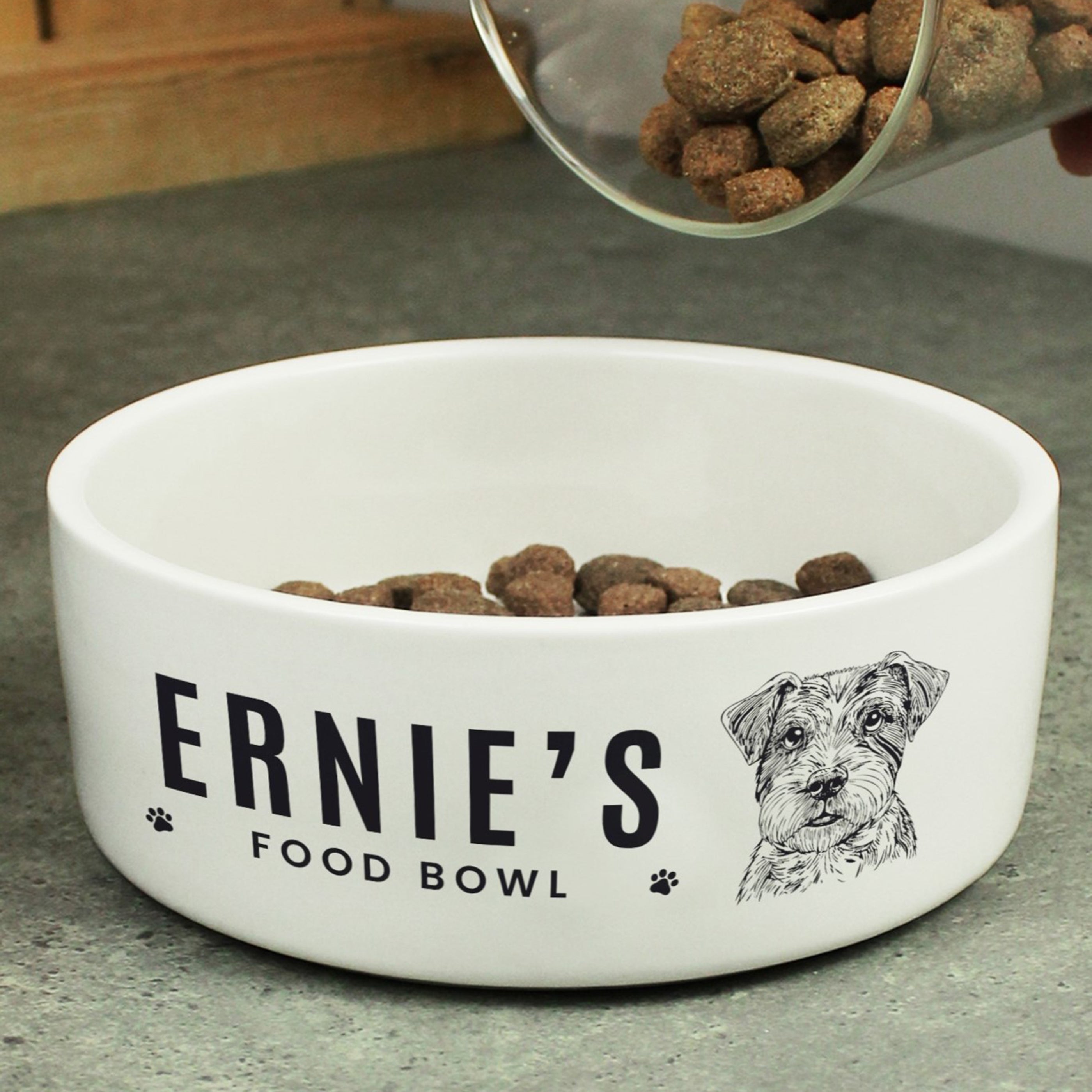 Personalised Dog Breed Feeding Bowl Dog bowl